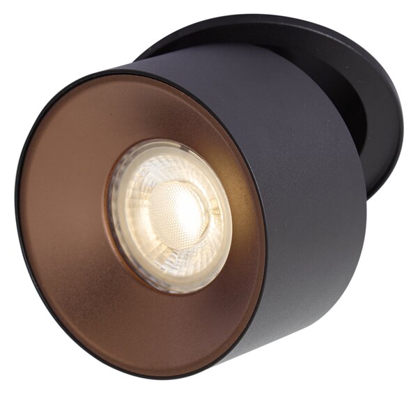 Moderné zapustené bodové svietidlo čierne GU10 50mm - Echo