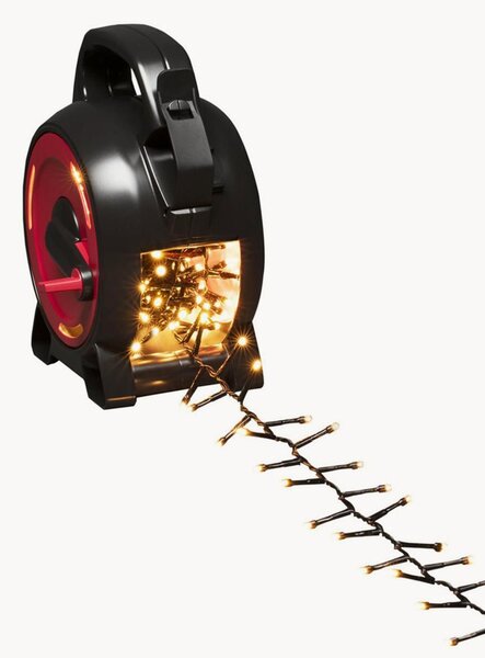 Exteriérová svetelná LED reťaz's navijakom Compact, teplá biela