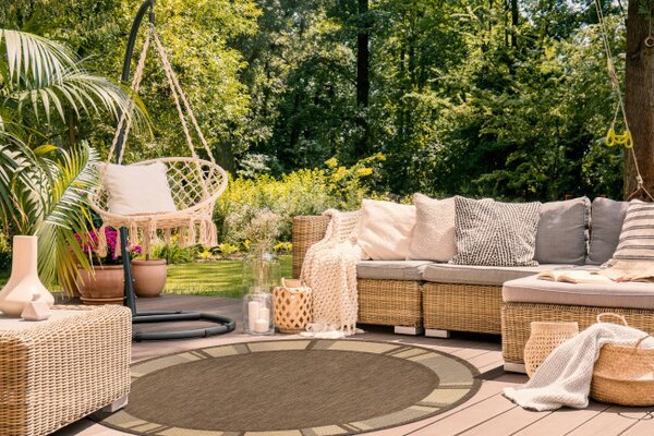 Koberec SIZAL FLOORLUX 20195 coffee / mais kruh