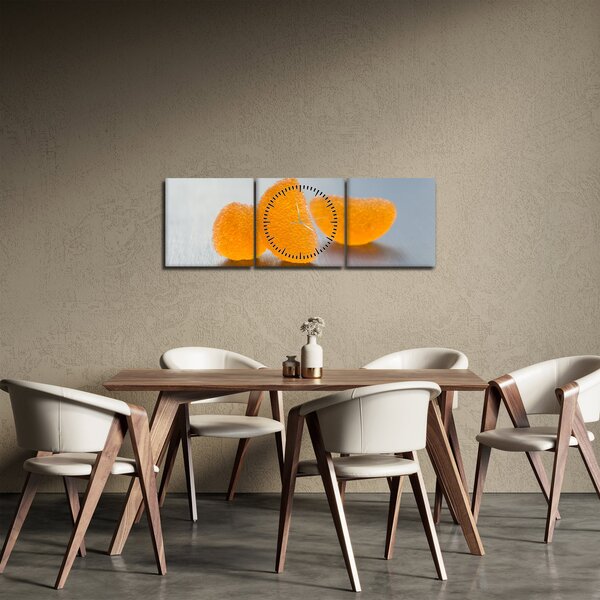 Obraz mandarínok (s hodinami) (90x30 cm)