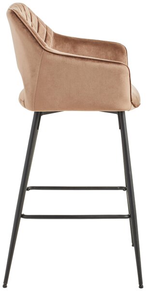 BAROVÁ STOLIČKA, čierna, taupe MID.YOU - Barový nábytok, Online Only