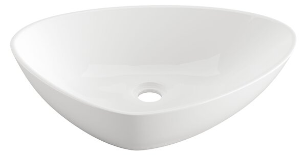 Invena Trigono, asymetrické umývadlo na dosku 500x405, INV-CE-58-001-W
