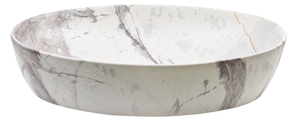 Invena Kafe, umývadlo na dosku 620x420x140 mm, imitácia kameňa-béžová matná, INV-CE-62-721-C