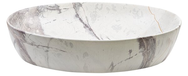 Invena Kafe, umývadlo na dosku 620x420x140 mm, imitácia kameňa-béžová matná, INV-CE-62-721-C