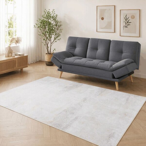 KOB-L3112, Moderný kusový koberec 160x230, béžový s jemným vzorom