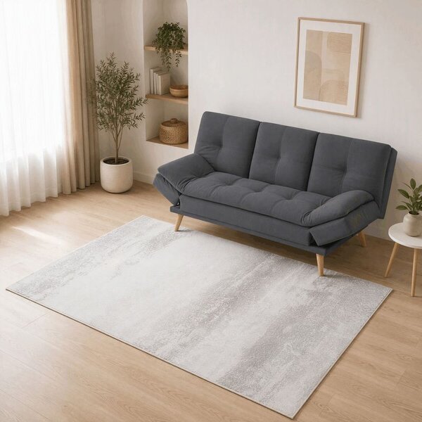 KOB-L3123, Moderný kusový koberec 160x230, béžový s jemným vzorom