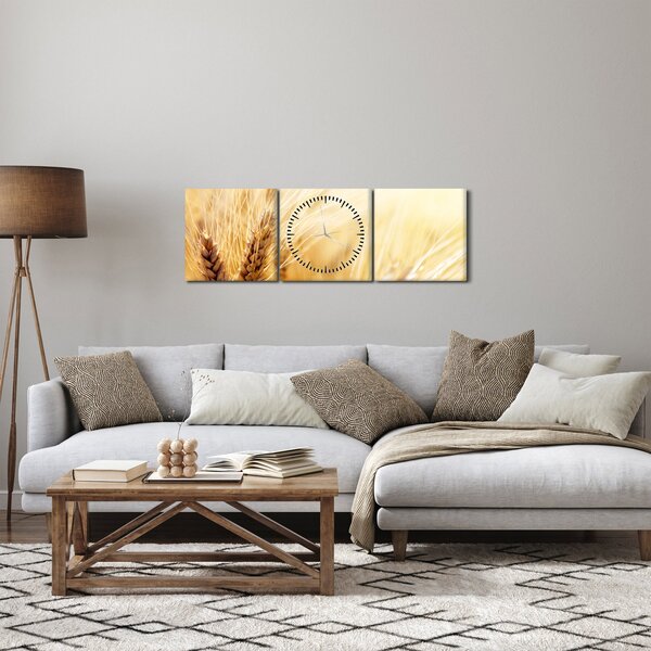 Obraz - detail obilia (s hodinami) (90x30 cm)