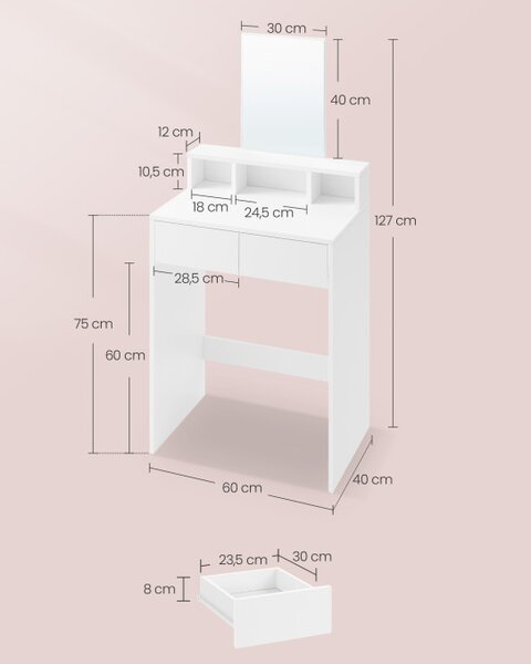 Toaletný stolík RDT103W01