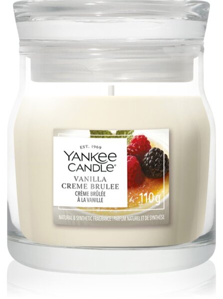 Yankee Candle Vanilla Crème Brûlée vonná sviečka Signature 110 g