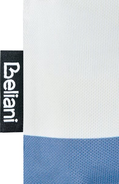 Sada 3 vonkajších dekoratívnych vankúšov biela svetlomodrá polyester 45 x 45 cm štvorcový tvar moderný štýl záhrada exteriér