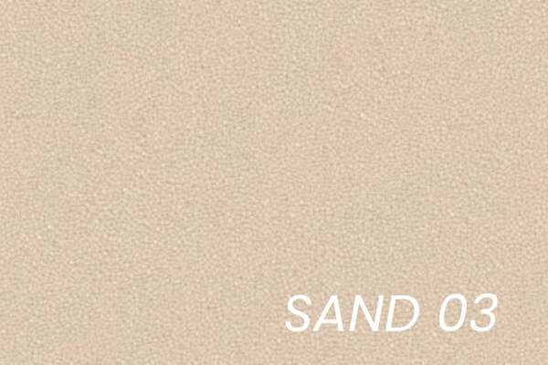 Rohová sedačka Gespano L ľavostranná s úzkou opierkou - krémová látka Sand 03