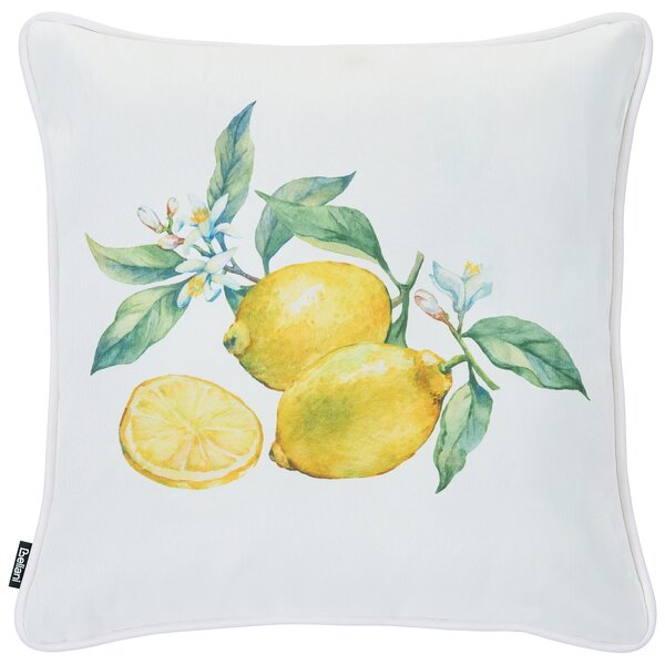 Sada 3 vonkajších dekoratívnych vankúšov viacfarebná polyester 45 x 45 cm štvorcový tvar moderný štýl záhrada exteriér
