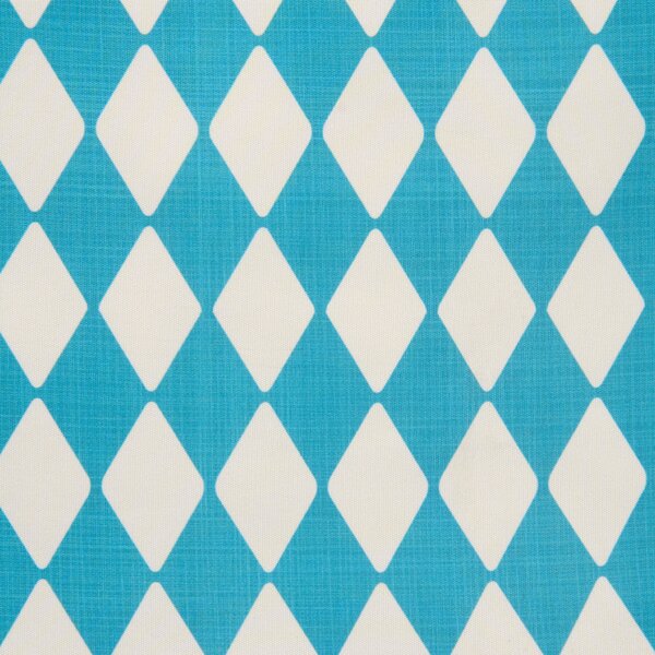 Sada 2 vonkajších dekoratívnych vankúšov tyrkysová polyester 45 x 45 cm štvorcový tvar moderný štýl záhrada exteriér