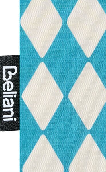 Sada 2 vonkajších dekoratívnych vankúšov tyrkysová polyester 45 x 45 cm štvorcový tvar moderný štýl záhrada exteriér
