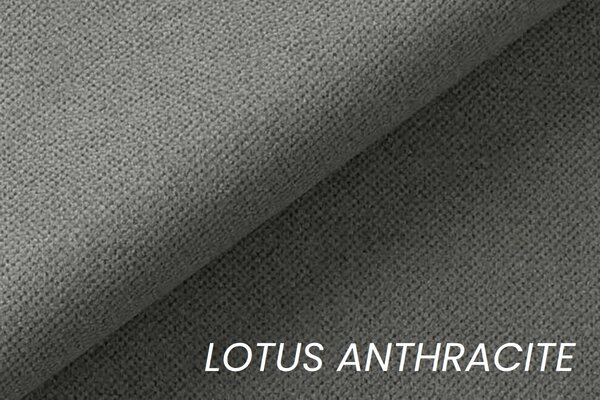 Rohová sedačka Annabelle L s rozkladom ľavá - šedá pletenina Lotus - antracit / chrómové nohy