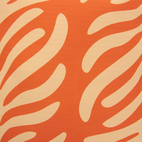 Sada 2 vonkajších dekoratívnych vankúšov oranžová polyester 45 x 45 cm štvorcový tvar moderný štýl záhrada exteriér