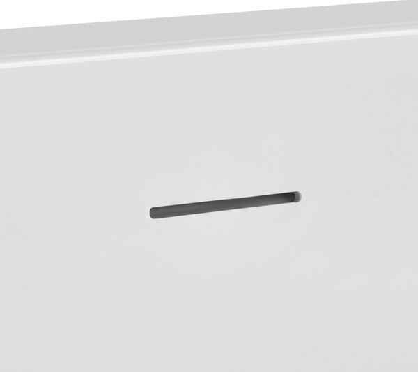 Voľne stojaca vaňa biela solid surface 160 cm s tenkým okrajom moderný štýl kúpeľňa