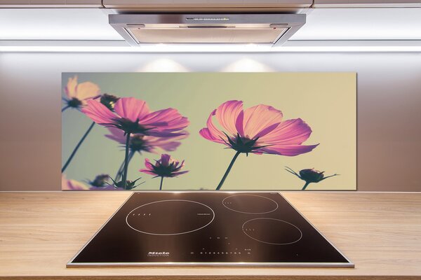 Panel do kuchyne Ružové kvety pl-pksh-125x50-f-104707608