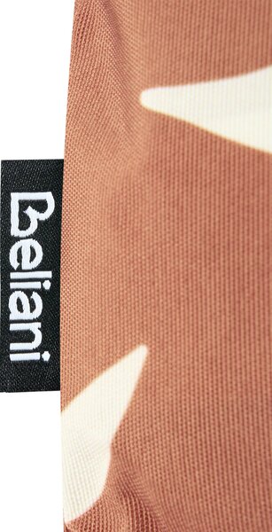 Sada 2 vonkajších dekoratívnych vankúšov svetločervená krémová biela polyester 45 x 45 cm štvorcový tvar moderný štýl záhrada exteriér