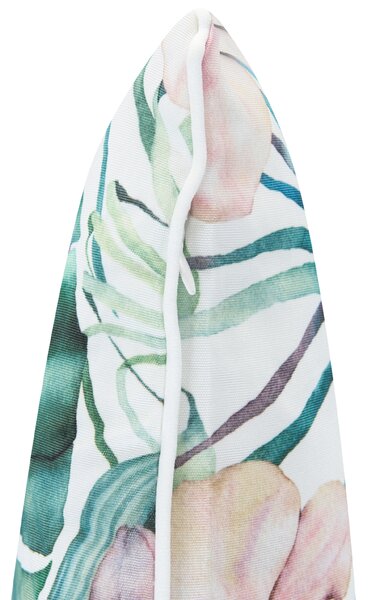 Sada 2 vonkajších dekoratívnych vankúšov zelená polyester 45 x 45 cm štvorcový tvar moderný štýl záhrada exteriér