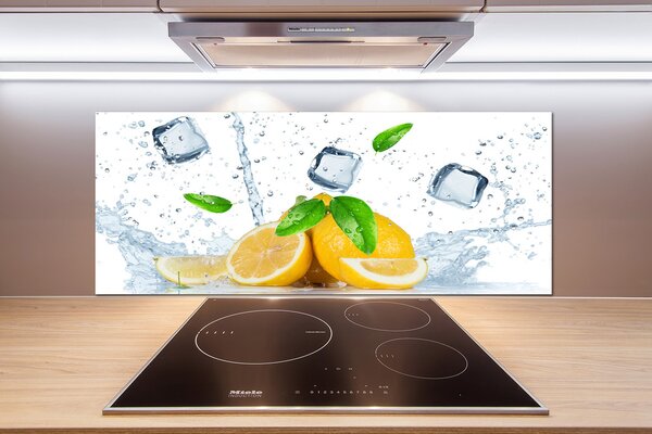 Panel do kuchyne Citróny s ľadom pl-pksh-125x50-f-82344620