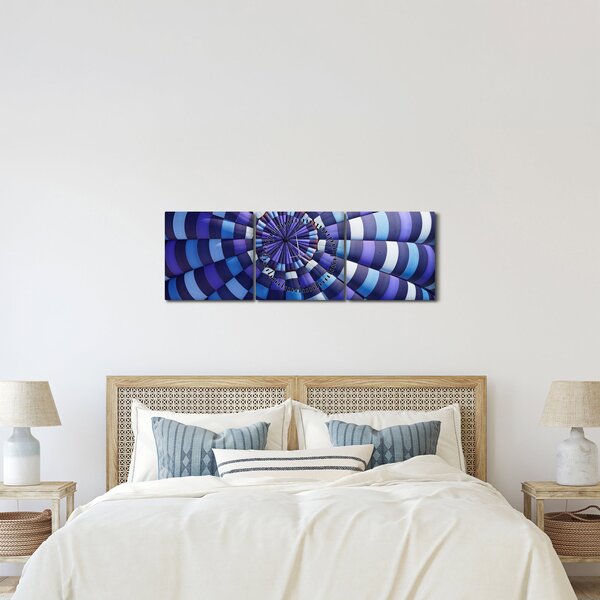 Obraz štruktúry lietajúceho balóna (s hodinami) (90x30 cm)