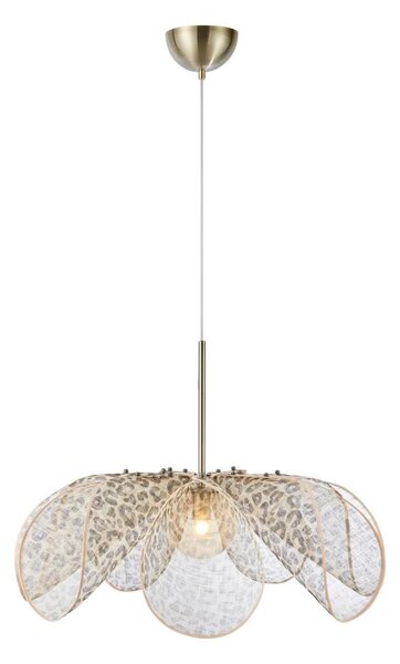 Markslöjd 109170 - Závesný luster STYRKA na lanku 1xE27/40W/230V, pr. 75 cm, béžový