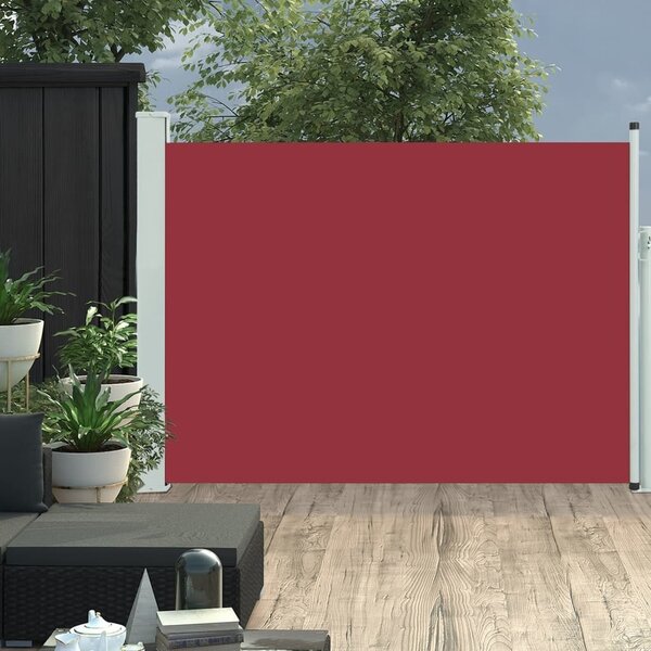 Maison Exclusive – Výsuvná bočná markíza, 100 × 514 cm, červená