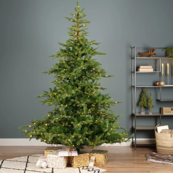 Umelý vianočný stromček Grandis 210 cm LED - 131 do 160cm - Zelené stromčeky - Výška 210 cm