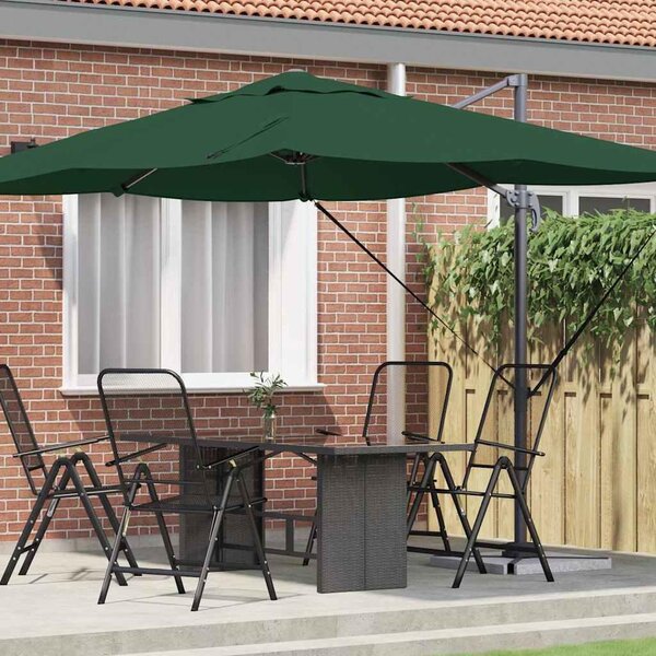 Maison Exclusive – Slnečník, 351 x 250 x 260 cm, polyester a hliník, zelený