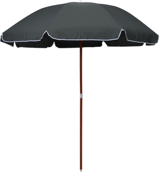 Maison Exclusive – slnečník s oceľovým nosníkom, 240 cm, antracitová farba