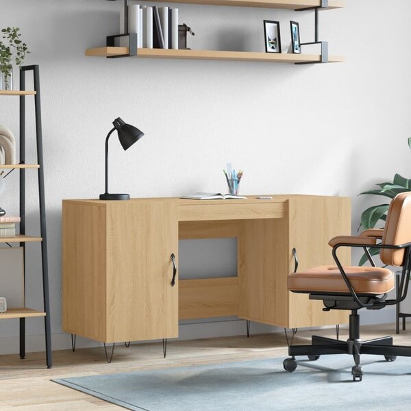 Maison Exclusive - písací stôl Sonoma dub 140x50x75 cm drevený materiál