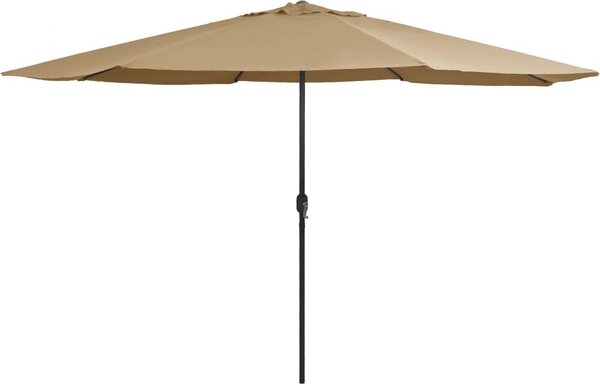 Maison Exclusive – slnečník s kovovým nosníkom, výška 390 cm, farba: béžová