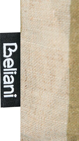 Sada 2 vonkajších dekoratívnych vankúšov béžová zelená polyester ľan 45 x 45 cm štvorcový tvar moderný štýl záhrada exteriér