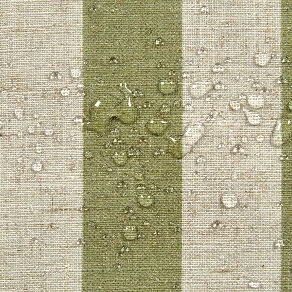 Sada 2 vonkajších dekoratívnych vankúšov béžová zelená polyester ľan 45 x 45 cm štvorcový tvar moderný štýl záhrada exteriér