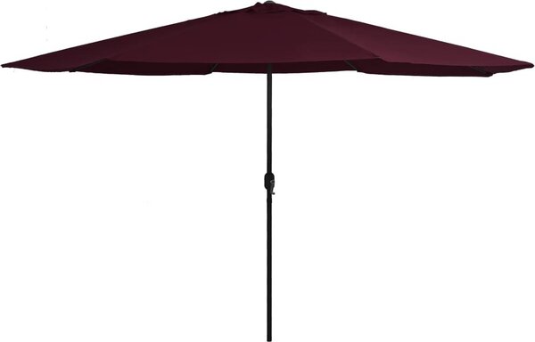 Maison Exclusive – slnečník s kovovým nosníkom, výška 390 cm, bordó farba