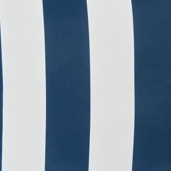 Sada 3 vonkajších dekoratívnych vankúšov biela námornícka modrá polyester 45 x 45 cm štvorcový tvar moderný štýl záhrada exteriér