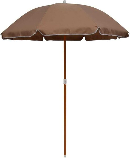 Maison Exclusive – slnečník s oceľovým nosníkom, výška 180 cm, farba: svetlohnedá (taupe)