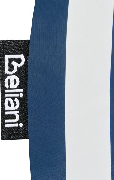 Sada 3 vonkajších dekoratívnych vankúšov biela námornícka modrá polyester 45 x 45 cm štvorcový tvar moderný štýl záhrada exteriér