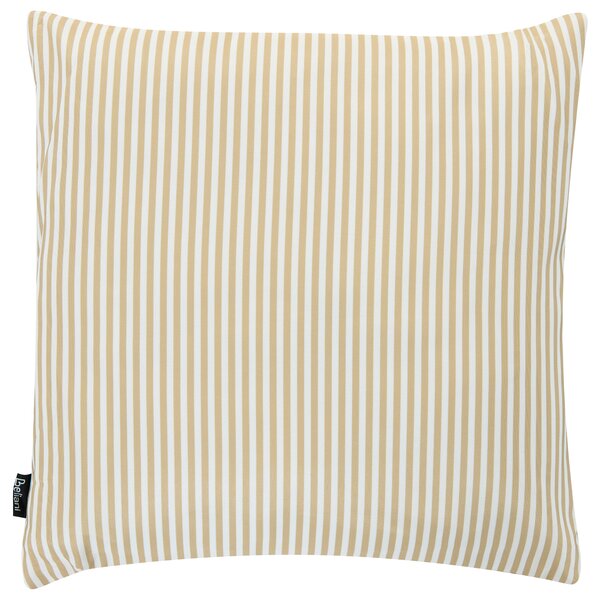 Sada 3 vonkajších dekoratívnych vankúšov biela béžová polyester 45 x 45 cm štvorcový tvar moderný štýl záhrada exteriér