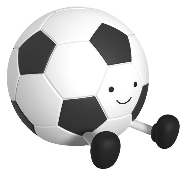 LED dotyková dětská lampa FOOTBALL 2W/5V USB 1200 mAh biela/čierna