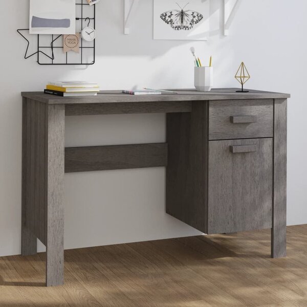 Maison Exclusive – Písací stôl HAMAR, svetlosivý, 113x50x75 cm, masívna borovicová doska