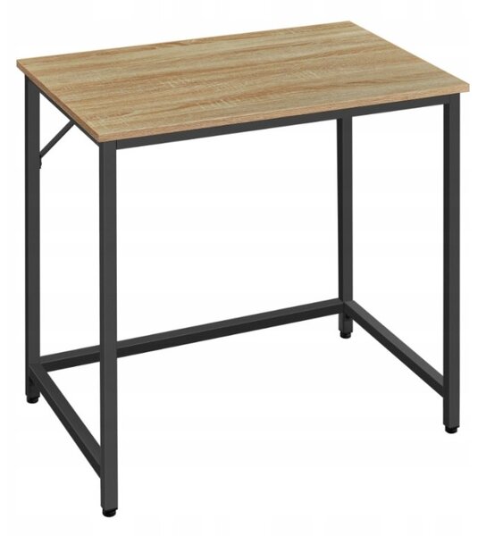 Set do pracovne stôl TAYLOR 80x50 cm dub sonoma + kreslo AVOLA VELVET kráľovsky modré