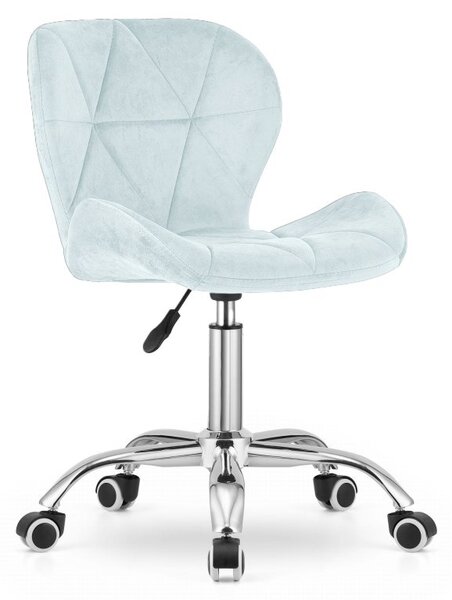 Set do pracovne stôl TAYLOR 80x50 cm dub sonoma + kreslo AVOLA VELVET svetlo modré