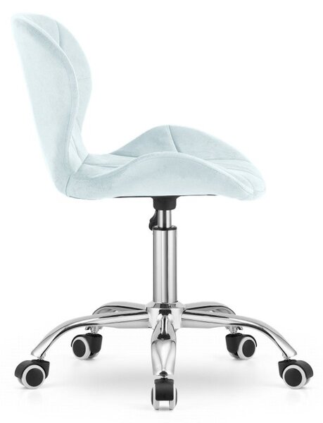 Set do pracovne stôl TAYLOR 80x50 cm dub sonoma + kreslo AVOLA VELVET svetlo modré