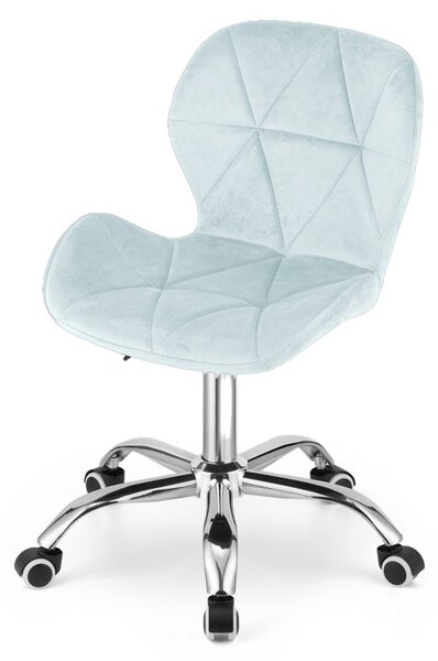 Set do pracovne stôl TAYLOR 80x50 cm dub sonoma + kreslo AVOLA VELVET svetlo modré