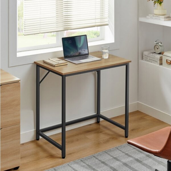 Set do pracovne stôl TAYLOR 80x50 cm dub sonoma + kreslo AVOLA VELVET kráľovsky modré