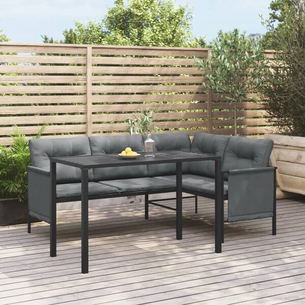 Maison Exclusive – záhradný jedálenský stôl, farba antracit, rozmer 110x54x70 cm, materiál: oceľ