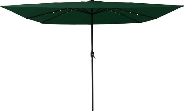 Maison Exclusive – záhradný slnečník, zelený, 295 x 295 x 245 cm, materiál: polyester a oceľ