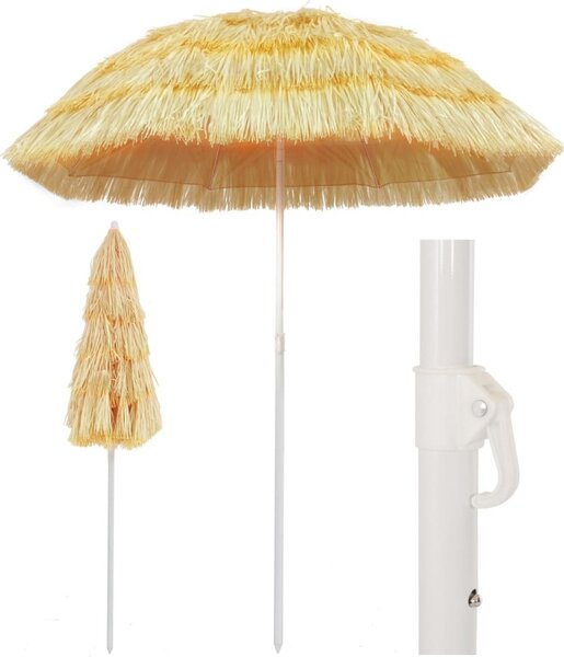 Maison Exclusive – Plážový slnečník, prírodný dizajn, 180 cm, štýl Havaj